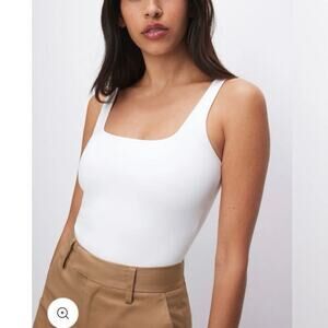 Good American Scuba modern tank bodysuit in white size 2 (large)